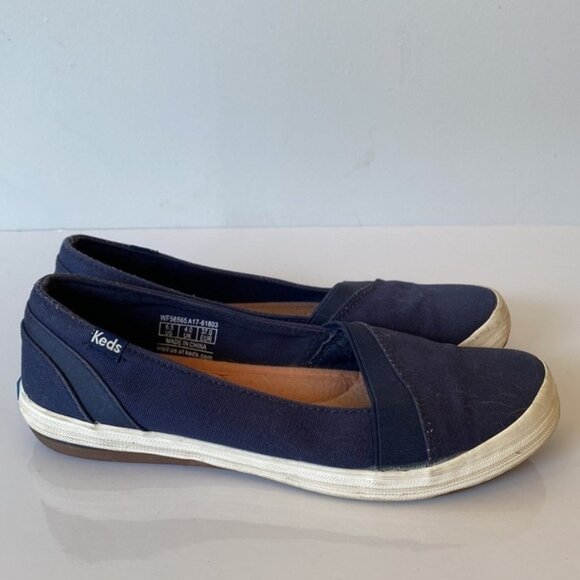 Keds Ortholite canvas blue ballet flats - Picture 7 of 8